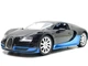 Машина на радіокеруванні Bugatti Veyron інерційна масштаб 1:12 33см Чорна з блакитним (M 4915) - зображення 1