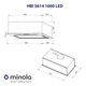 Вытяжка Minola hbi 5614 wh 1000 led - изображение 7