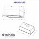 Вытяжка Minola hbi 5025 bl led - изображение 6