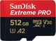 Карта пам'яті SanDisk microSD 512gb c10 uhs-i u3 R200/W140MB/s Extreme Pro v30 + sd sdsqxcd-512g-gn6ma - зображення 1