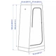 Шафа для одягу IKEA VUKU 74 x 51 x 149 см Біла (80331973) - зображення 6