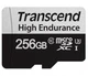 Карта памяти microSDXC, 256Gb, Class10 uhs-i u3, Transcend usd350v, sd адаптер, r95/w45 (ts256gusd350v) - изображение 1