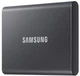 Зовнішній накопичувач ssd, 500Gb, Samsung Portable ssd t7, Gray, usb 3.2, 3d tlc, 1050/1000 MB/s, металевий корпус, 256-бітове шифрування aes, 85 x 57 x 8 мм, 58 г (mu-p ) - зображення 2