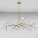 Люстра стельова молекула Light House LS-17126-45 GD+CL золото, прозорі плафони - зображення 1