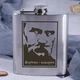 Фляга стальная "Шевченко", украинская, Деревянная подарочная коробка - изображение 2