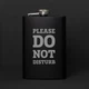 Фляга "Please do not disturb", английский, Деревянная подарочная коробка с гравировкой - изображение 2
