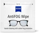 Антифог салфетки для очков и оптики Zeiss Antifog 30 шт 24 години захисту - изображение 2