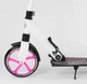 Самокат двоколісний Best Scooter 70518 з амортизатором та затиском керма колеса 22/20 см Біло/рожевий - зображення 5