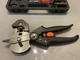 Секатор прививочный садовый Farm Tool с 3 ножами для обрезки прививки деревьев мультифункциональный Черный - изображение 4