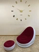 Надувний диван AIR SOFA Надувне велюрове крісло з пуфом Червоний - зображення 2