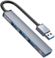 USB-хаб Orico 1 х USB-A 3.1, 3 х USB-A 2.0 5 Gbps (AH-A13-GY-BP) - зображення 1