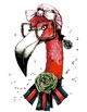 Картина за номерами. Rosa „Fashion Flamingo“ 35х45см N00013207 - зображення 1