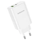 Сетевое зарядное устройство СЗУ Borofone BN10 Sunlight PD65W (1Type-C/1USB) Белый - изображение 5