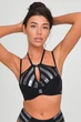 Верх купальника Push Up Leinle 46B Чорно-сіра смужка (85653) - зображення 1