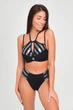Верх купальника Push Up Leinle 46B Чорно-сіра смужка (85653) - зображення 3