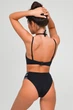 Верх купальника Push Up Leinle 46B Чорно-сіра смужка (85653) - зображення 4