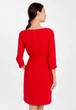 Красное деловое платье до колена Nai Lu-na, NL3733-3 XL - изображение 5