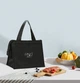 Ланч бэг на молнии с ручками Food mini – черный (LB-104023) - изображение 8