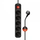 Мережевий фільтр СolorWay CW-PSEA52BK 5 розеток 2.0м чорний - зображення 3