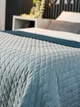 Покрывало Double face rombus Grey/Indian Teal 140x215 см - изображение 2