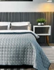 Покрывало Double face rombus Grey/Indian Teal 140x215 см - изображение 3