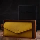 Яркое женское большое портмоне из натуральной кожи Tony Bellucci Wallet 21975 Желтый - изображение 8