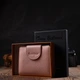 Практичный женский кошелек нежного цвета из натуральной кожи Tony Bellucci Wallet 22019 Пудровый - изображение 9