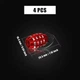 Набор защитных колпачков на ниппель для автомобиля SUNROZ Caps Лимонка RED/Silver (4 шт) (A-67338) - изображение 5