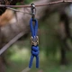 Брелок из паракорда Тризуб BLUE. З латунною намистиною ручного лиття - изображение 2