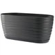Горщик для квітів FormPlastic Sahara mini oval 2,7 л антрацит 3110-014 - зображення 1