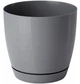 Горшок для цветов FormPlastic Toscana Krugla-11 0,8 л серый (0740-059) - изображение 1
