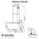 Вытяжка декоративная наклонная Minola HDN 6212 WH/I 700 LED - изображение 10