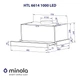 Телескопічна витяжка Minola HTL 6614 BL 1000 LED - зображення 10
