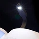 Закладка-ліхтарик Flexilight на акумуляторі - Чорний - зображення 6
