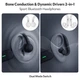 Дворежимні спортивні навушники bluetooth Dacom Gemini G100 2-in-1 Black - зображення 2