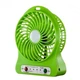 Вентилятор настольный аккумуляторный 18650 USB диаметр 10см Portable Fan Mini Зеленый - изображение 1