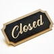 Табличка двусторонняя Открыто-Закрыто. Деревянная вывеска на двери Open Closed 30х15см - изображение 2