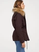 Парка осенняя с мехом женская H&M 060659453_bordo 34 Бордовая (6666000258908) - изображение 2
