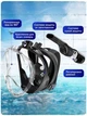 Полнолицевая снорклинг маска Aqua B II Размер L/XL Черная (WS 003 ws71000) - изображение 3