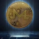 Позолочена сувенірна монета Monero — криптовалюта XMR, колекційний сувенір - зображення 1