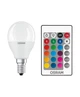 Світлодіодна лед LED лампа 4.2вт 4.2W 4.2ват Е14 2700К м'яке світло + RGB з пультом + переходник на E27 - зображення 3