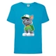 Футболка детская Щенячий патруль (Paw Patrol) голубая (rocky-blue) размер 104 см - изображение 1
