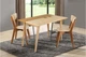 Обеденный стол для кухни прямоугольный раскладной из дерева + МДФ Мебель М Рондо 140 - 180 см ясень натуральный / орех - изображение 1