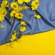 Ткань трикотаж Замш Рептилия деним м.п. - изображение 3