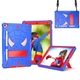 Чехол STR Spider Apple iPad 9 (10.2" экран) детский с ремнём для ношения на плече Spiderman Blue - изображение 1