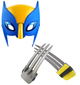 Костюм Росомахи, 2в1, светящаяся маска, когти Росомахи - X-men, Wolverine, set 2 - изображение 1
