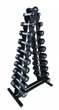 Гантельный ряд RN-Sport BLACK 1-10 кг со стойкой - изображение 2