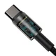 Кабель Baseus Tungsten Gold Fast Charging Data Cable Type-C to Type-C 100W 1m Black (CATWJ-01) - изображение 4