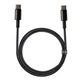 Кабель Baseus Tungsten Gold Fast Charging Data Cable Type-C to Type-C 100W 1m Black (CATWJ-01) - изображение 6