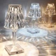 Світильник настільний акумуляторний LUMINARIA CRYSTAL 3W R ON/OFF 115x255 CLEAR/WHITE IP20 - зображення 2